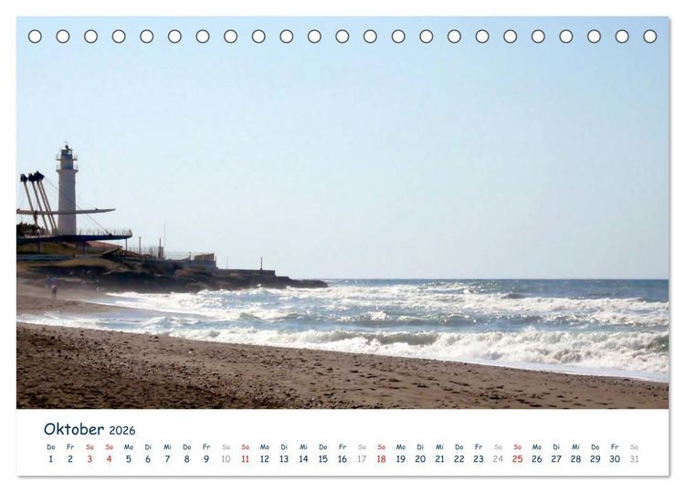 Produktbild: COSTA DEL SOL - Wellenspiel (Tischkalender 2026 DIN A5 quer), CALVENDO Monatskalender