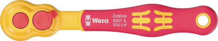 Produktbild: Wera 8007A VDE 05004866001 Zyklop-Knarre 1/4\" (6.3 mm) 150mm