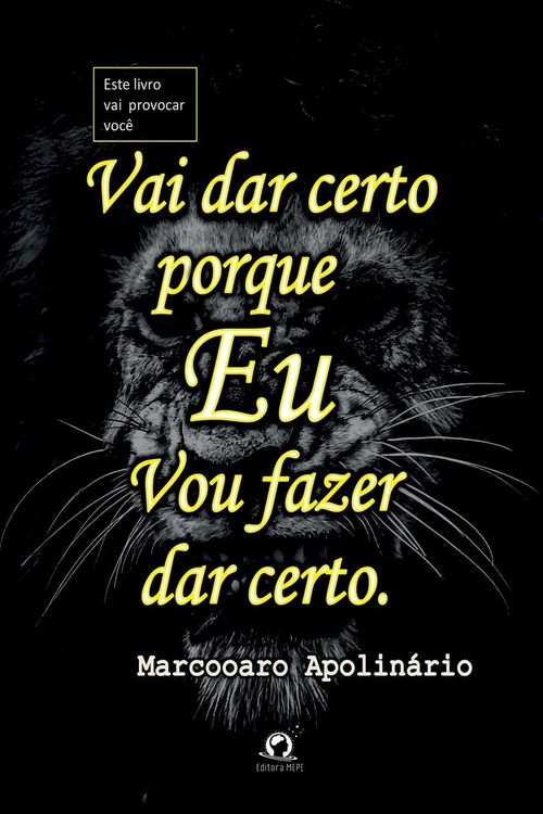 Produktbild: Vai Dar Certo Porque Eu Vou Fazer Dar Certo