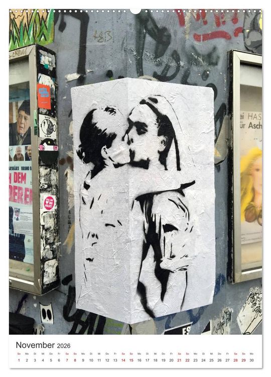 Produktbild: StreetArt Berlin (Wandkalender 2026 DIN A2 hoch), CALVENDO Monatskalender