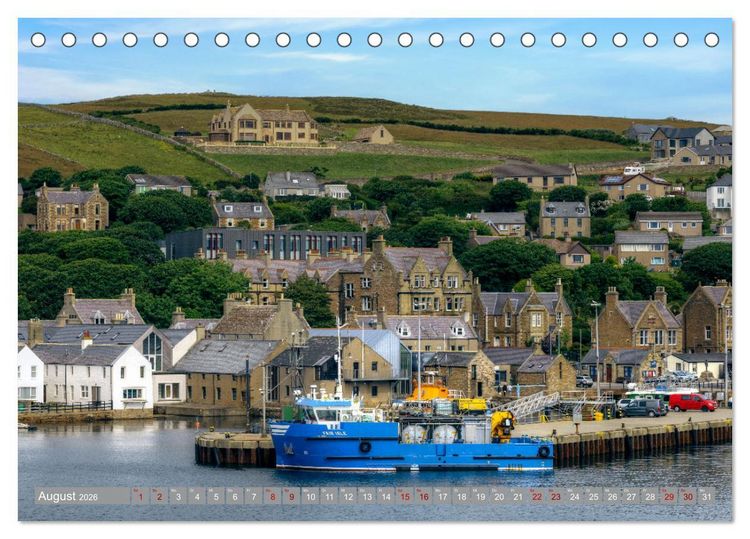 Produktbild: Orkney, Inselwelten aus Licht und Legenden. (Tischkalender 2026 DIN A5 quer), CALVENDO Monatskalender