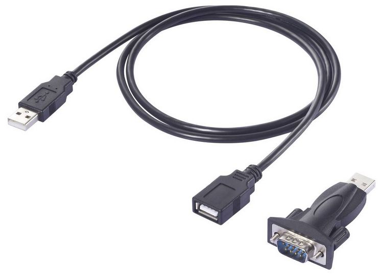 Produktbild: Renkforce USB 2.0, Seriell Adapter [1x USB - 1x RS232-Stecker] 1.00m