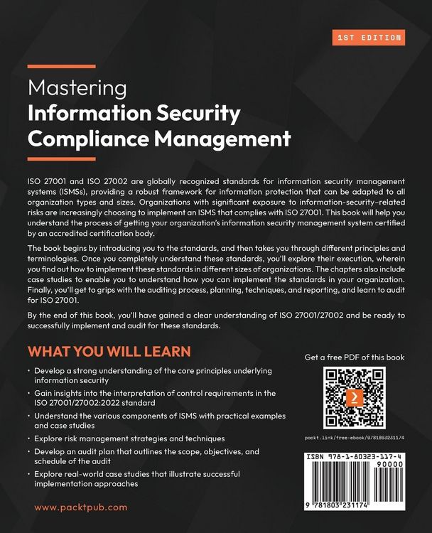 Produktbild: Mastering Information Security Compliance Management