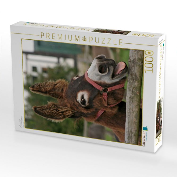 CALVENDO Puzzle – Lachender Esel – 1000 Teile – Premium-Qualität Aus Europa – Legegröße 48x64 Cm – Entspannendes Motiv Für Erwachsene Und Jugendliche Ab 14 Jahren