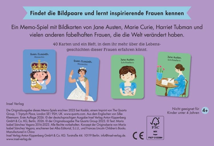 Produktbild: Little People, BIG DREAMS &ndash; Das Memo-Spiel