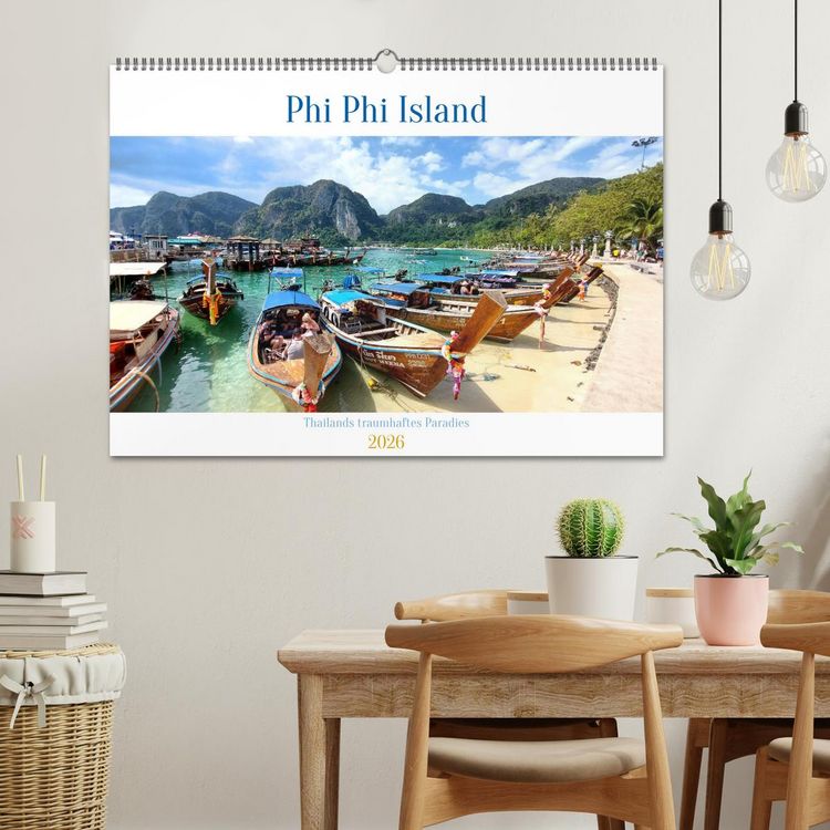 Produktbild: Phi Phi Island &ndash; Thailands traumhaftes Paradies (Wandkalender 2026 DIN A2 quer), CALVENDO Monatskalender