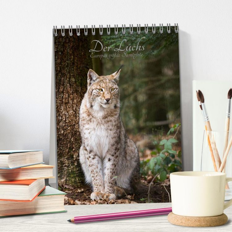 Produktbild: Der Luchs - Europas gr&ouml;&szlig;te Samtpfote (Tischkalender 2026 DIN A5 hoch), CALVENDO Monatskalender