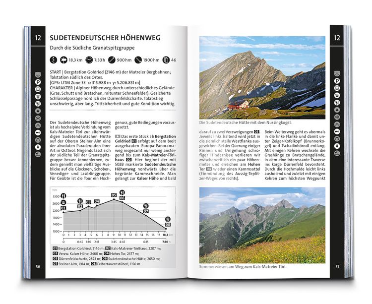 Produktbild: KOMPASS Wanderf&uuml;hrer Osttirol, Venediger- und Glocknergruppe, Defereggental, Lienzer Dolomiten, 50 Touren