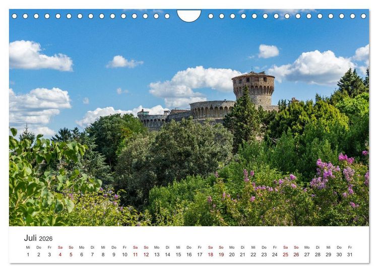 Produktbild: Motive der Toskana (Wandkalender 2026 DIN A4 quer), CALVENDO Monatskalender