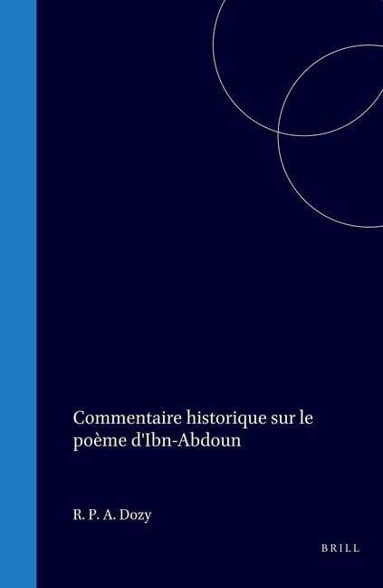 Produktbild: Commentaire Historique Sur Le Poème d'Ibn-Abdoun