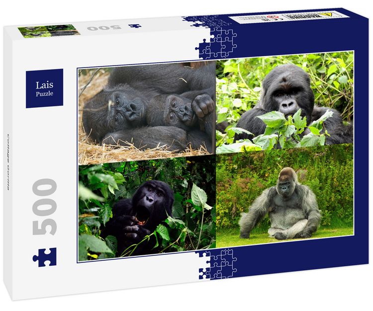 Produktbild: Lais Puzzle Collage Gorilla 500 Teile