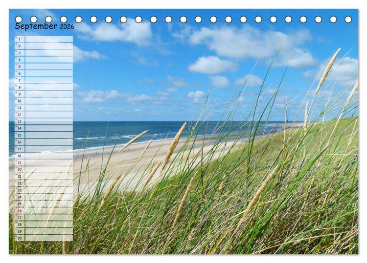 Produktbild: Egmond aan Zee (Tischkalender 2026 DIN A5 quer), CALVENDO Monatskalender
