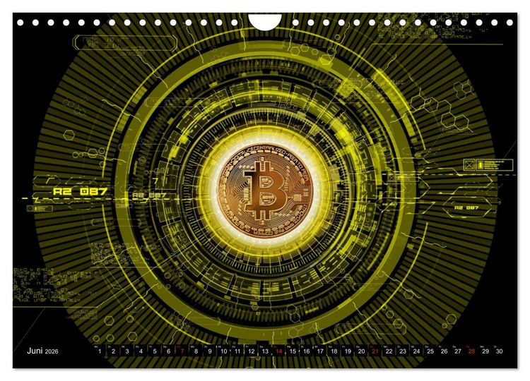 Produktbild: Bitcoins (Wandkalender 2026 DIN A4 quer), CALVENDO Monatskalender