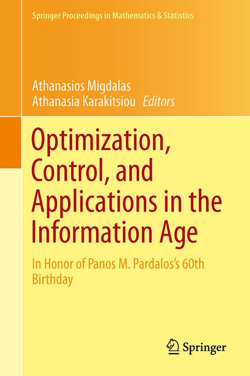 Produktbild: Optimization, Control, and Applications in the Information Age