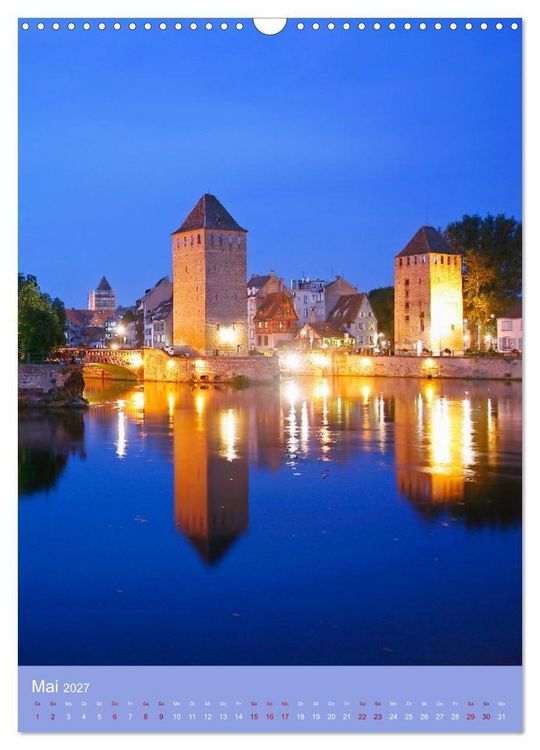 Produktbild: Zeitloses Strasbourg. Kan&auml;le, Fachwerk und els&auml;ssisches Flair (Wandkalender 2027 DIN A3 hoch), CALVENDO Monatskalender