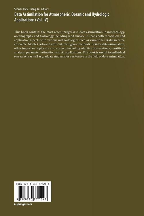 Produktbild: Data Assimilation for Atmospheric, Oceanic and Hydrologic Applications (Vol. IV)