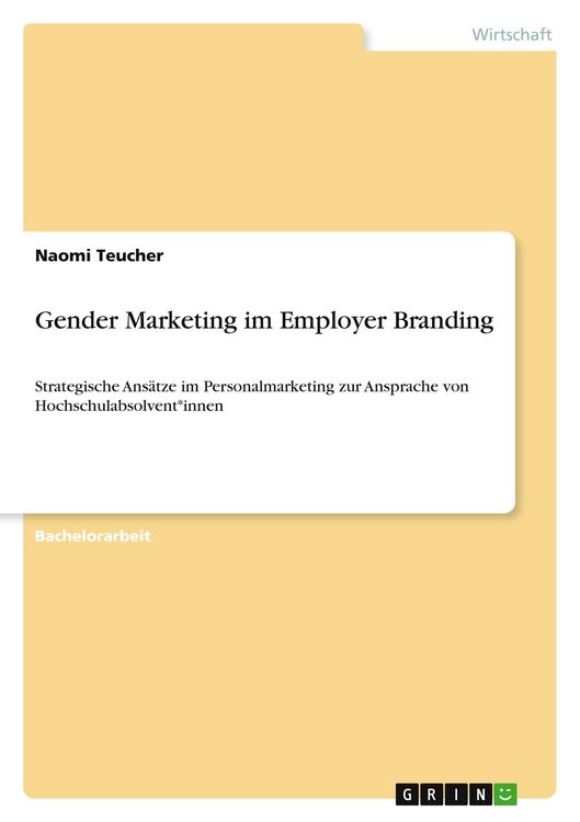 Produktbild: Gender Marketing im Employer Branding