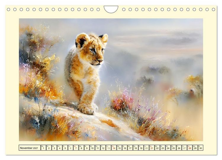 Produktbild: L&ouml;wenkinder. Afrikas kleine K&ouml;nige (Wandkalender 2027 DIN A4 quer), CALVENDO Monatskalender