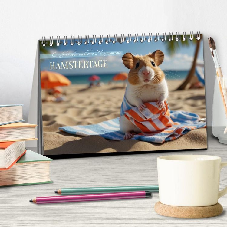 Produktbild: Hamstertage (Tischkalender 2027 DIN A5 quer), CALVENDO Monatskalender