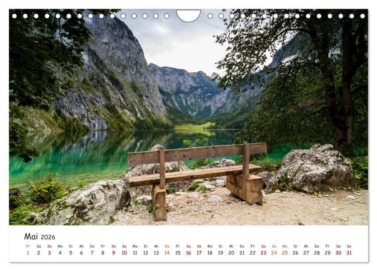 Produktbild: Einzigartige Seen in Bayern (Wandkalender 2026 DIN A4 quer), CALVENDO Monatskalender
