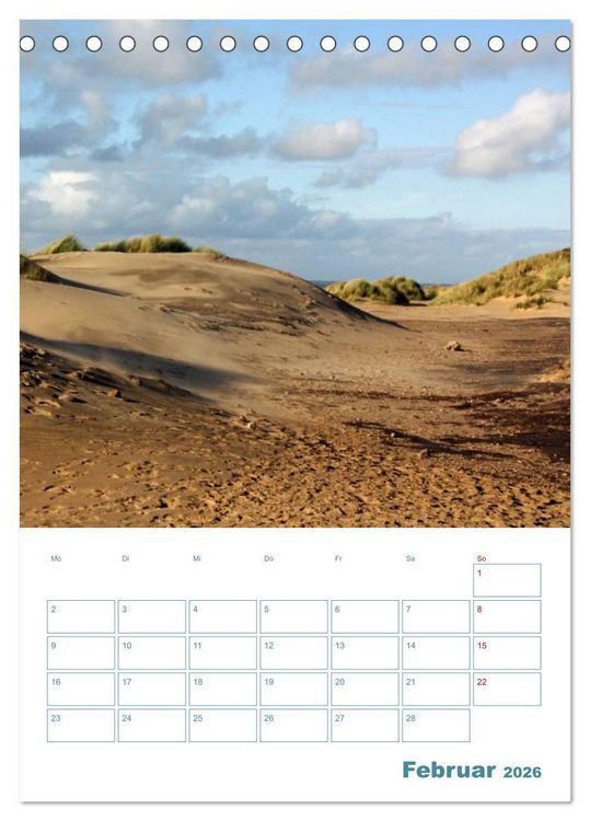 Produktbild: Sylter D&uuml;nen (Tischkalender 2026 DIN A5 hoch), CALVENDO Monatskalender