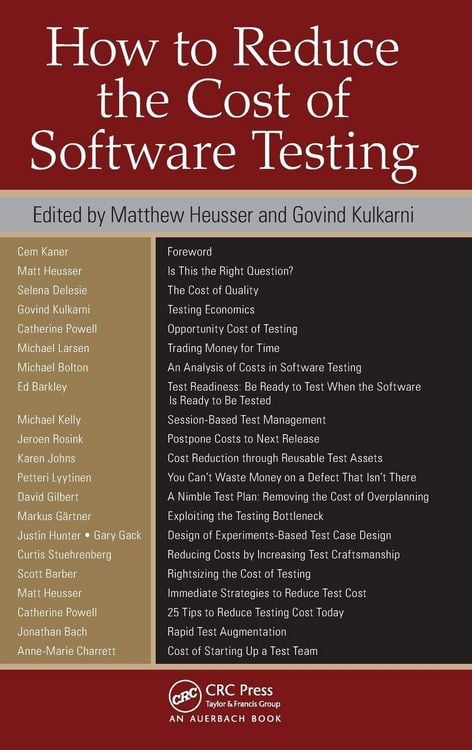 Produktbild: How to Reduce the Cost of Software Testing