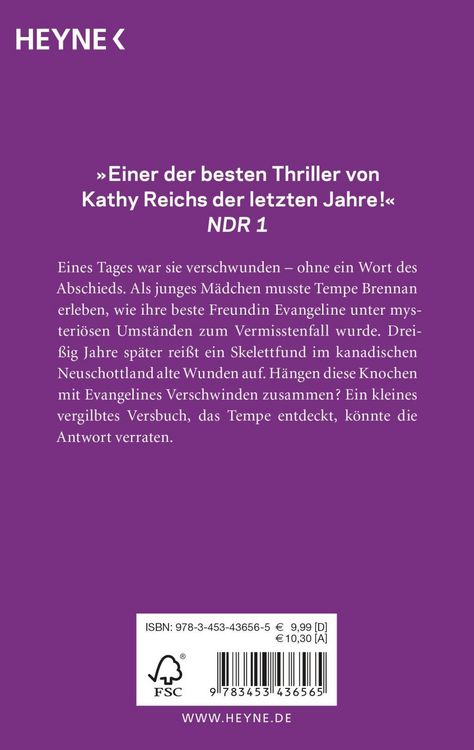 Produktbild: Knochen zu Asche / Tempe Brennan Band 10