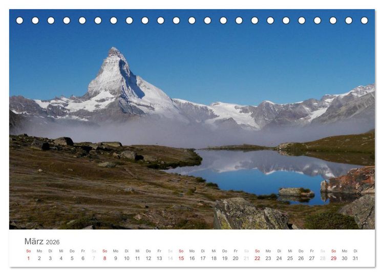 Produktbild: Magie Matterhorn (Tischkalender 2026 DIN A5 quer), CALVENDO Monatskalender