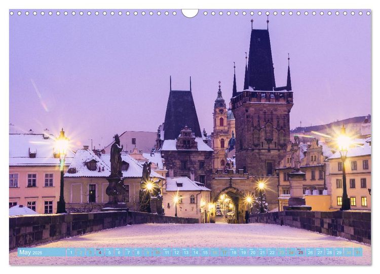 Produktbild: Winter in Prague (Wall Calendar 2026 DIN A3 landscape), CALVENDO 12 Month Wall Calendar