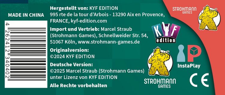 Produktbild: Pegasus STR25009 - Behind, Kennerspiel
