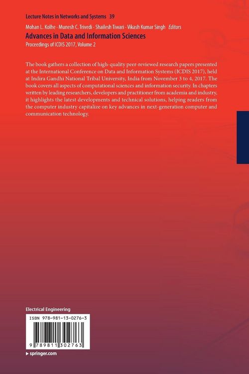 Produktbild: Advances in Data and Information Sciences