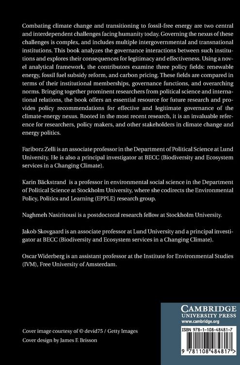 Produktbild: Governing the Climate-Energy Nexus