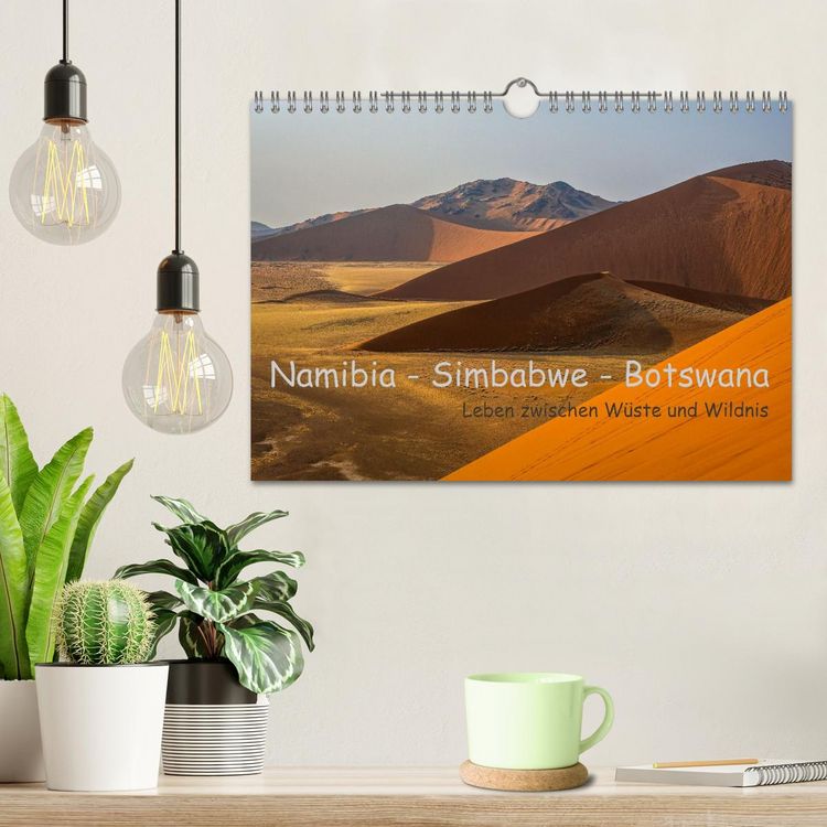 Produktbild: Namibia - Simbabwe - Botswana Leben zwischen W&uuml;ste und Wildnis (Wandkalender 2026 DIN A4 quer), CALVENDO Monatskalender