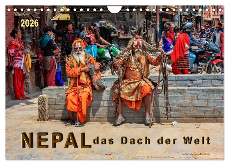 Produktbild: Nepal - das Dach der Welt (Wandkalender 2026 DIN A4 quer), CALVENDO Monatskalender