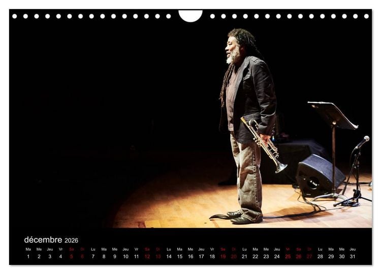 Produktbild: Jazz Trompettes (Calendrier mural 2026 DIN A4 vertical), CALVENDO calendrier mensuel