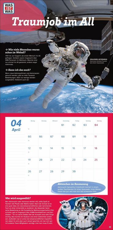 Produktbild: WAS IST WAS Entdecke das Weltall Broschurkalender 2027