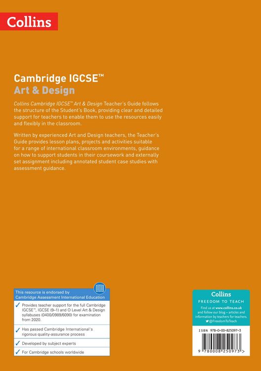 Produktbild: Cambridge IGCSE(TM) Art and Design Teacher's Guide
