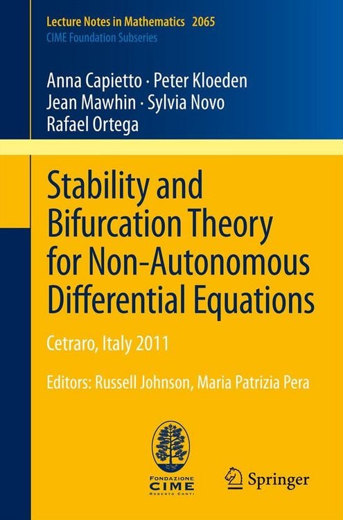 Produktbild: Stability and Bifurcation Theory for Non-Autonomous Differential Equations