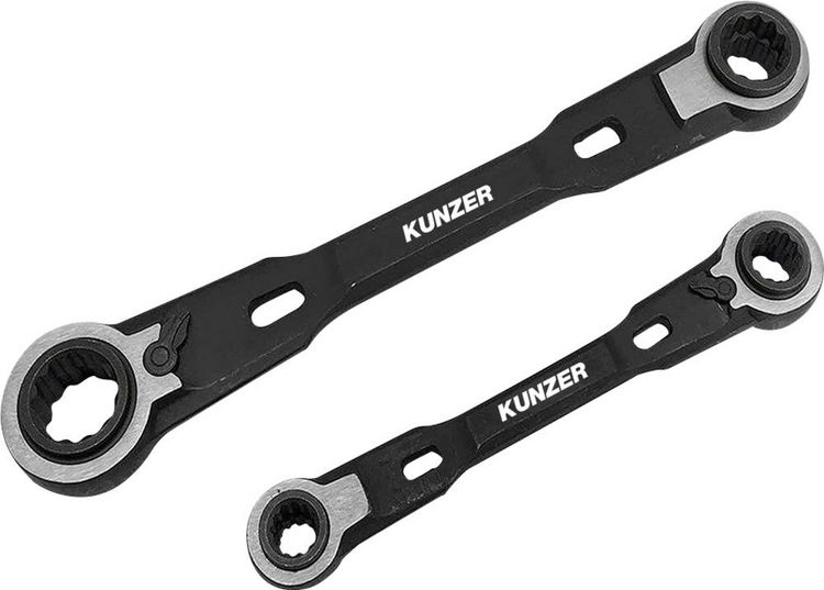 Produktbild: Kunzer 7RRS02 Ring-Ratschenschl&uuml;ssel-Satz 4fach Schl&uuml;sselweite (Metrisch) 8 - 19mm