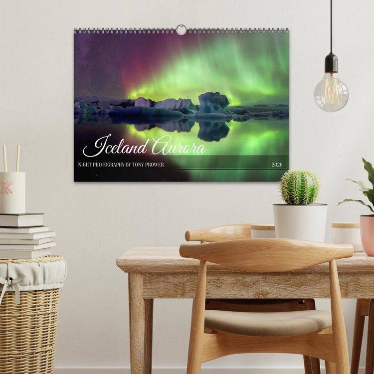 Produktbild: Iceland Aurora - Night Photography by Tony Prower (Wall Calendar 2026 DIN A3 landscape), CALVENDO 12 Month Wall Calendar