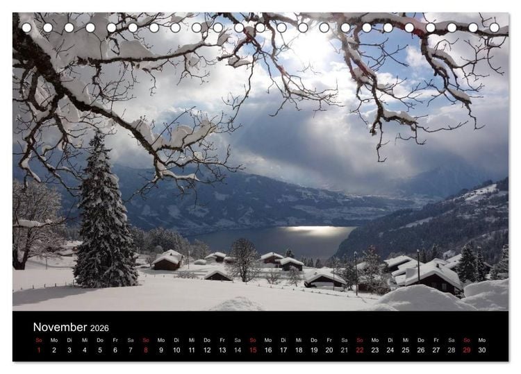 Produktbild: Berner Oberland (Tischkalender 2026 DIN A5 quer), CALVENDO Monatskalender