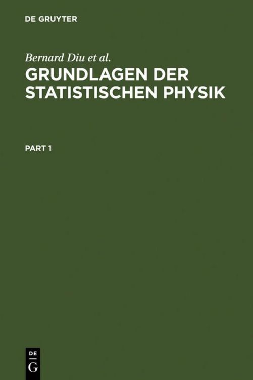 Produktbild: Grundlagen der Statistischen Physik