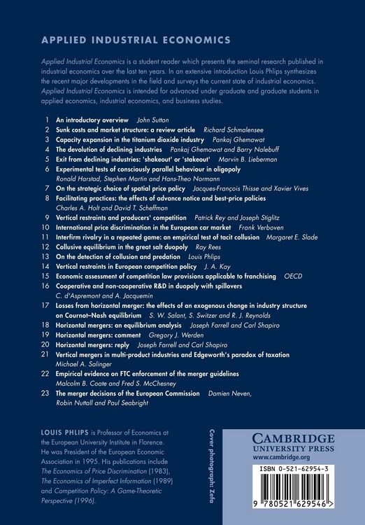 Produktbild: Applied Industrial Economics