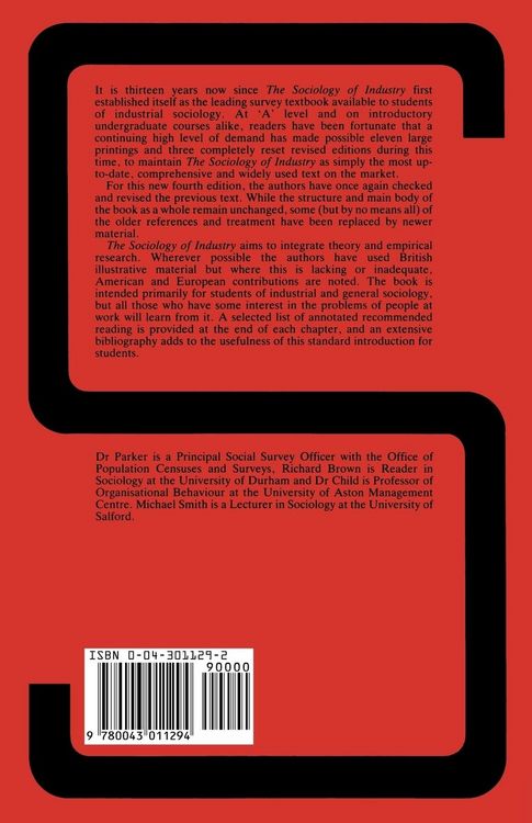 Produktbild: The Sociology of Industry