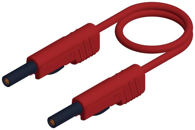 Produktbild: Hirschmann Test & Measurement MLB 25/1 V rt Messleitung Lamellenstecker 4 mm Lamellenstecker 4 mm 25.00 cm Rot 1 St.