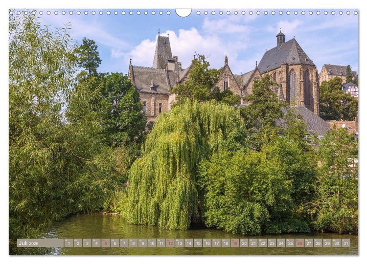 Produktbild: Marburg an der Lahn (Wandkalender 2026 DIN A3 quer), CALVENDO Monatskalender