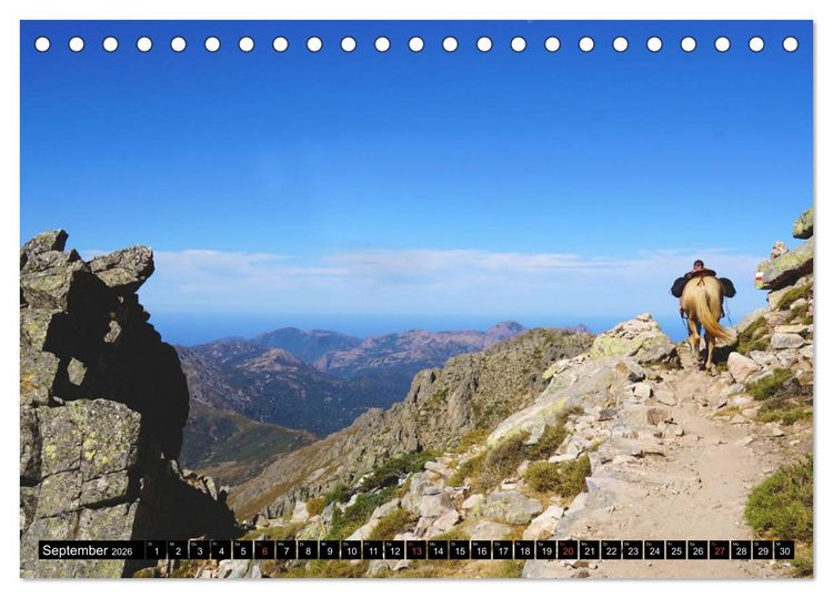 Produktbild: Korsikas wilder Norden. GR20 Impressionen (Tischkalender 2026 DIN A5 quer), CALVENDO Monatskalender
