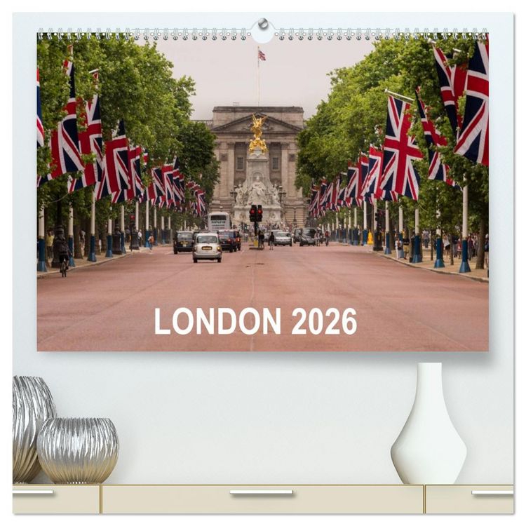 Produktbild: London 2026 (High Quality Premium Wall Calendar 2026 DIN A2 landscape),CALVENDO 12 Month Wall Calendar