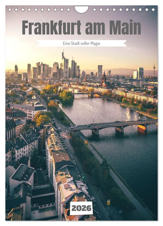 Produktbild: Frankfurt am Main, eine Stadt voller Magie (Wandkalender 2026 DIN A4 hoch), CALVENDO Monatskalender