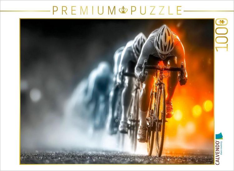 Produktbild: CALVENDO Puzzle In die Pedalen treten - immer weiter | 1000 Teile Lege-Gr&ouml;&szlig;e 64x48cm Foto-Puzzle f&uuml;r gl&uuml;ckliche Stunden